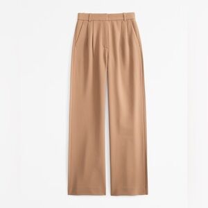 Abercrombie & Fitch 26S Tan Sloane Wide-Leg Trousers